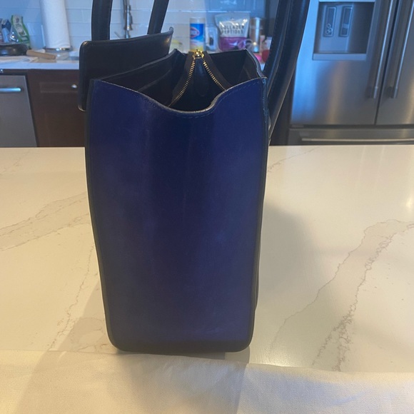 Celine Luggage Micro Blue Indigo Lizard - Picture 3 of 11